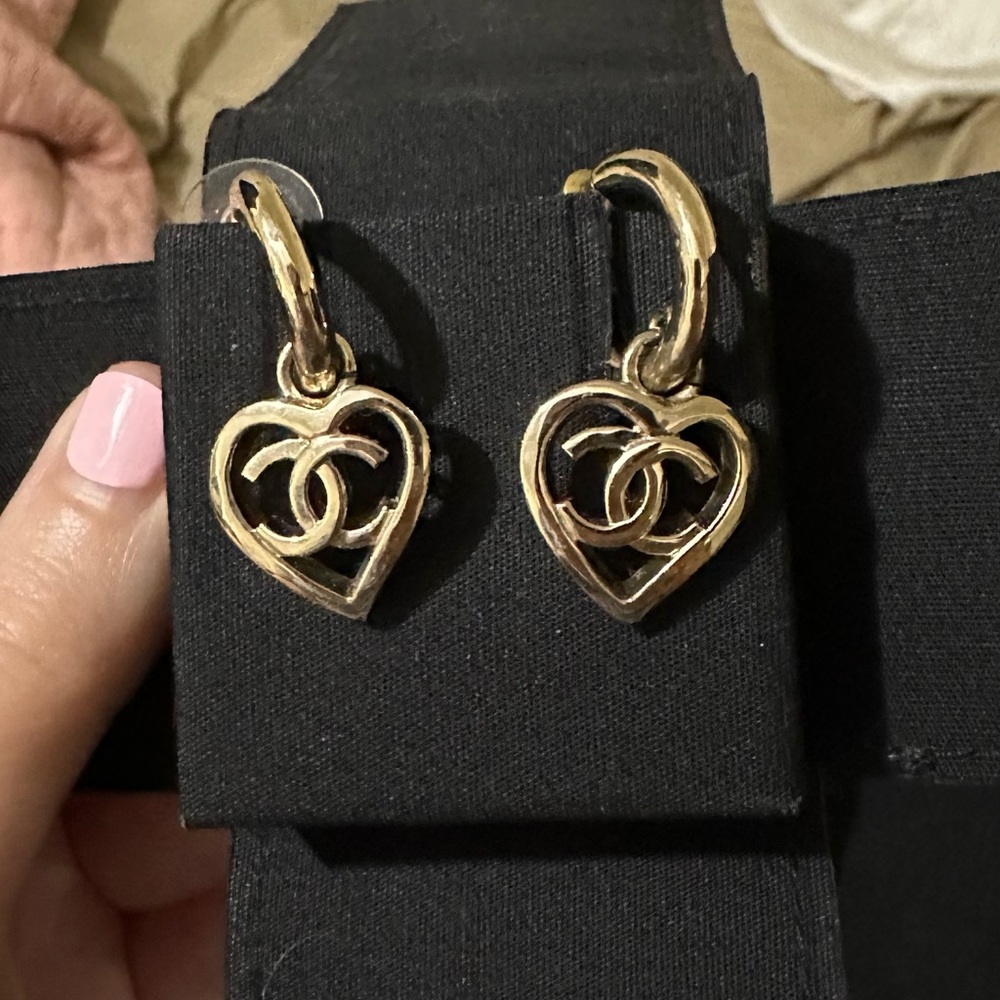 Chanel Heart Earrings